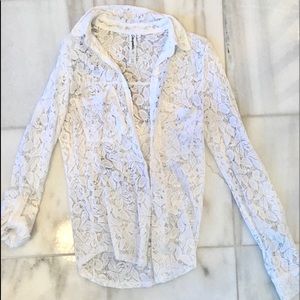 Lacey button up shirt